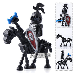 LEGO 42PCS/LOT Skeleton Knights Medieval Castle Knights Skeleton Knights