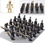 LEGO 42PCS/LOT Skeleton Knights Medieval Castle Knights Skeleton Knights