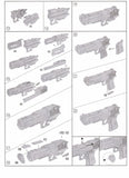 DIY Building Blocks Airsoft Air Toy Gun Beretta Gunsight Assembly Desert Eagle Puzzle Model Toy Can Fire Bullets Gun