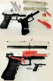 Model Building set toys unassembled gun with water balls Pistol Plastic kids Toy Children Gift shooter game