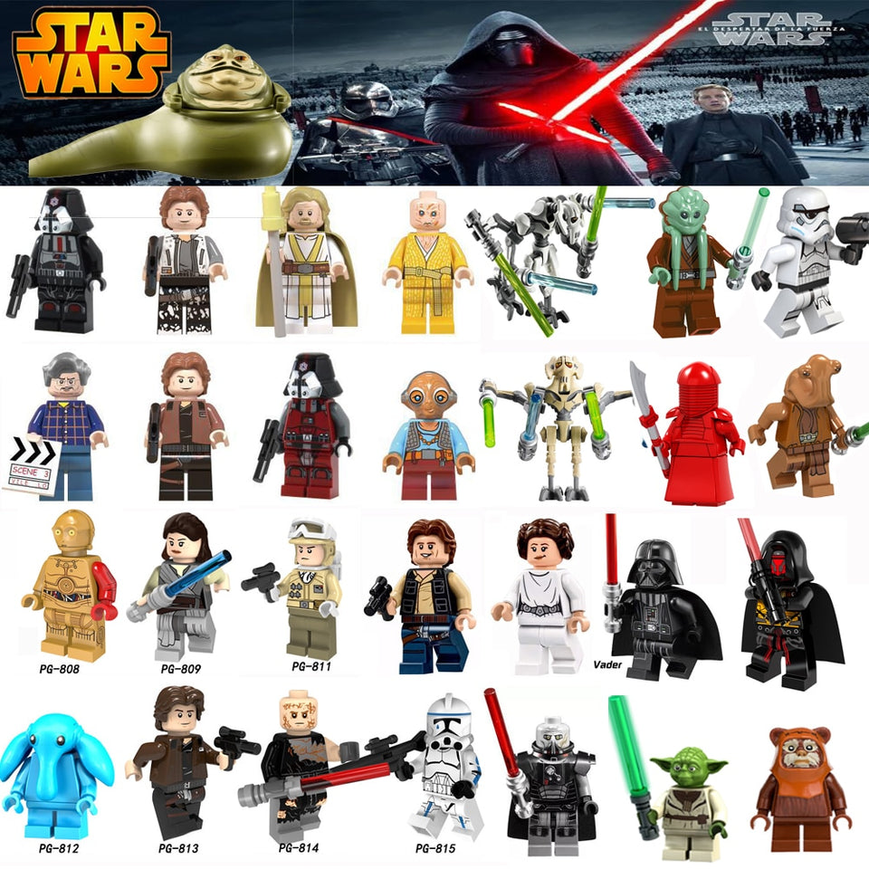 LEGO Star Wars Figures Sith Trooper Grievous Han Solo Maz Anakin Darth Vader Yoda Starwars