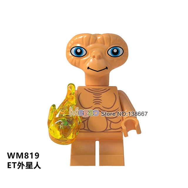 LEGO Figure Alien E.T. the Extra-Terrestrial Established Innocent Friendship With Eliot