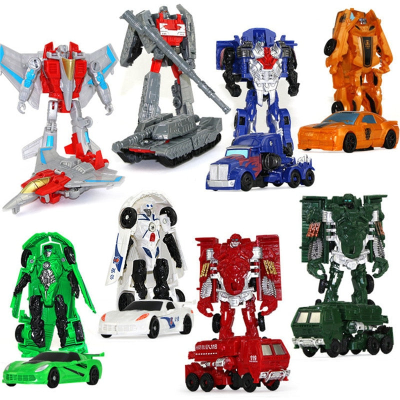 LEGOMini Transformation Cars Kid  Robot Car Toys Transformer's Gift