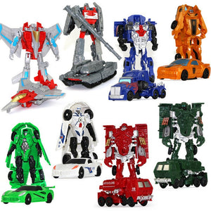 LEGOMini Transformation Cars Kid  Robot Car Toys Transformer's Gift