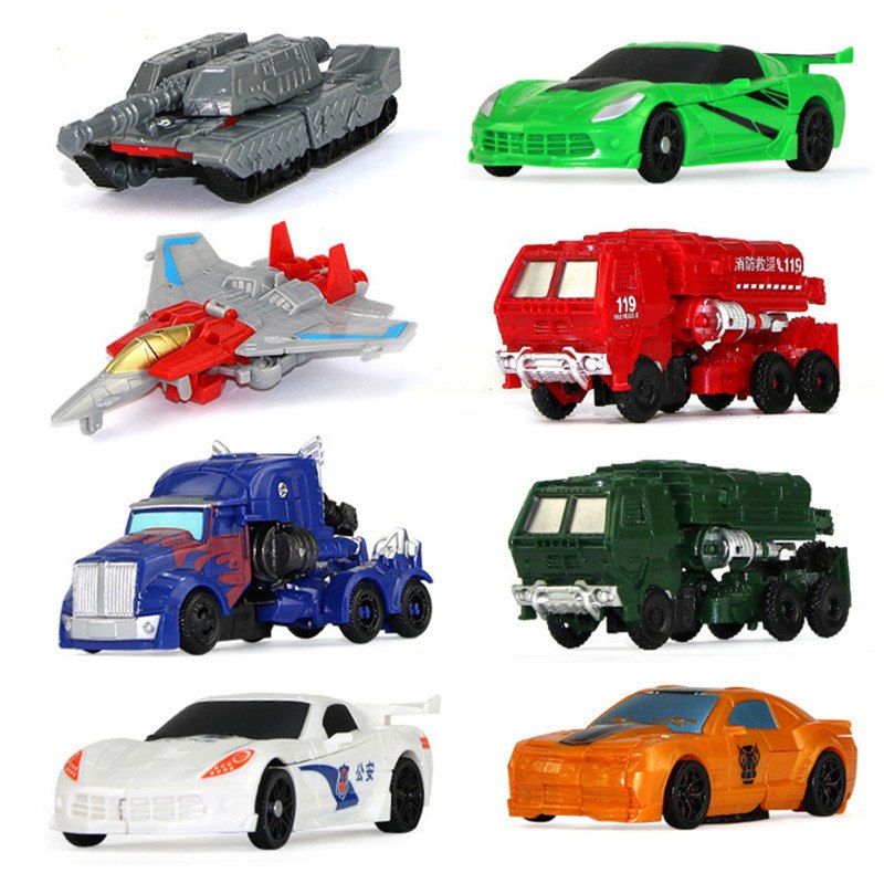 LEGOMini Transformation Cars Kid  Robot Car Toys Transformer's Gift