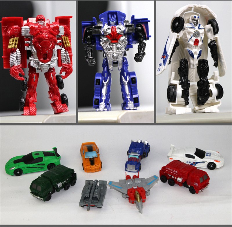 LEGOMini Transformation Cars Kid  Robot Car Toys Transformer's Gift