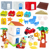 Second Floor House Delivery man Furniture Toys Blocks Building DIY Creative Bricks Baby Toys Educational