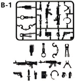 LEGO Weapon Pack MOC Guns Military Swat Team Building Blocks City Policed Soldiers WW2