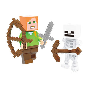 Minecraft My World Steve Alex Reuben Zombie Action Figures Building Blocks Educational Toys For Kids Minecrafts