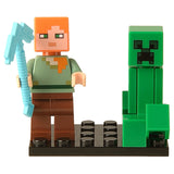 Minecraft My World Steve Alex Reuben Zombie Action Figures Building Blocks Educational Toys For Kids Minecrafts