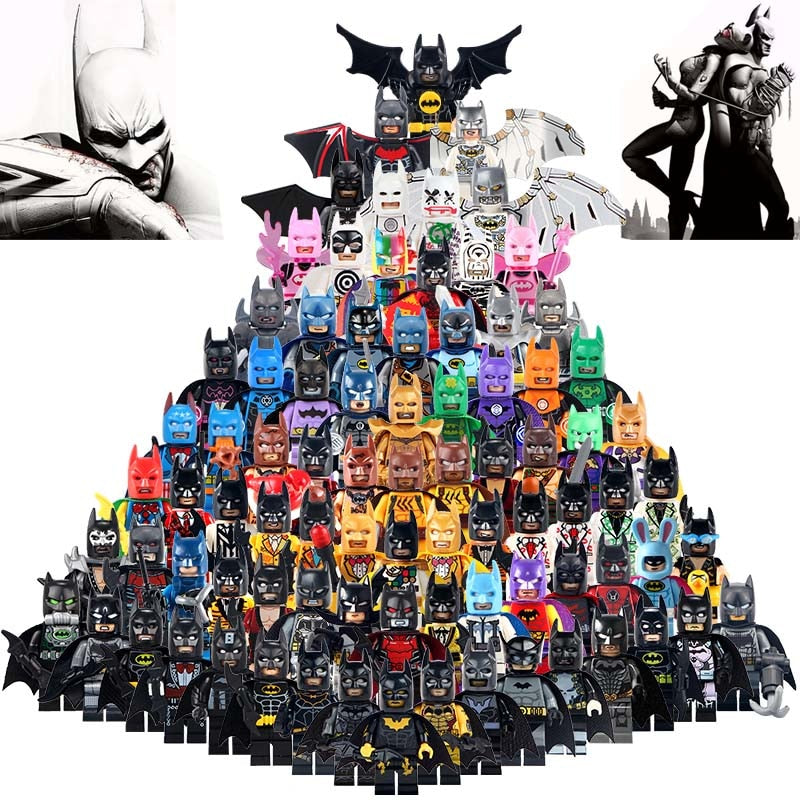 LEGO Rainbow Batman Space Batman Red Son Batman Zebra Batman Super Hero Action Figure Building Blocks