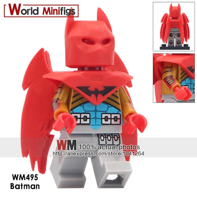 LEGO Rainbow Batman Space Batman Red Son Batman Zebra Batman Super Hero Action Figure Building Blocks