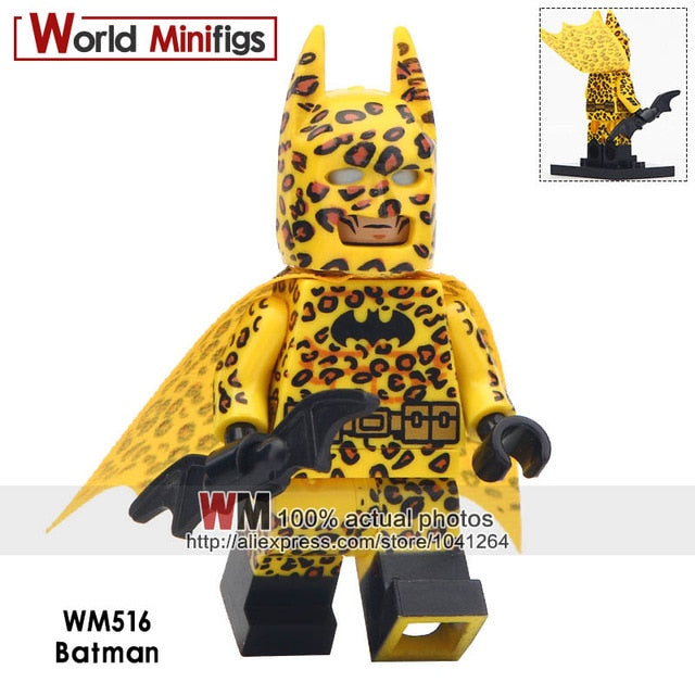 LEGO Rainbow Batman Space Batman Red Son Batman Zebra Batman Super Hero Action Figure Building Blocks