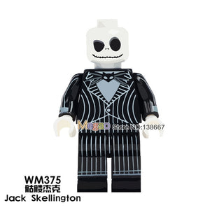 LEGO Horror Figure Halloween Zombie Freddy jason voorhees Texas Chainsaw Horror Jack Skellington pinhead building block toys