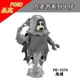 LEGO Horror Figure Halloween Zombie Freddy jason voorhees Texas Chainsaw Horror Jack Skellington pinhead building block toys