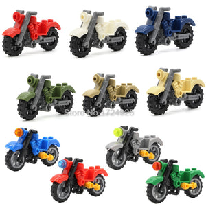 LEGO Harley Moto Vehicles Motorcycle Accessories MOC Motor City Parts City Building Blocks Model Toys for Children