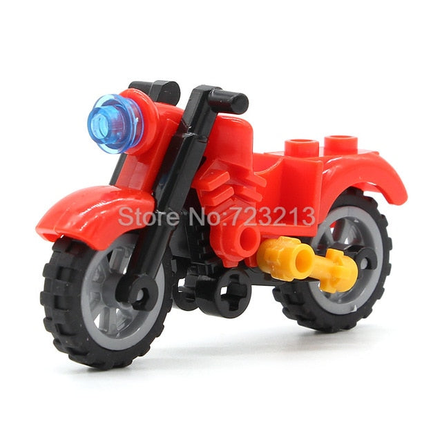 LEGO Harley Moto Vehicles Motorcycle Accessories MOC Motor City Parts City Building Blocks Model Toys for Children