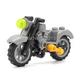 LEGO Harley Moto Vehicles Motorcycle Accessories MOC Motor City Parts City Building Blocks Model Toys for Children