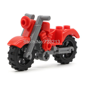 LEGO Harley Moto Vehicles Motorcycle Accessories MOC Motor City Parts City Building Blocks Model Toys for Children