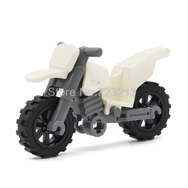 LEGO Harley Moto Vehicles Motorcycle Accessories MOC Motor City Parts City Building Blocks Model Toys for Children