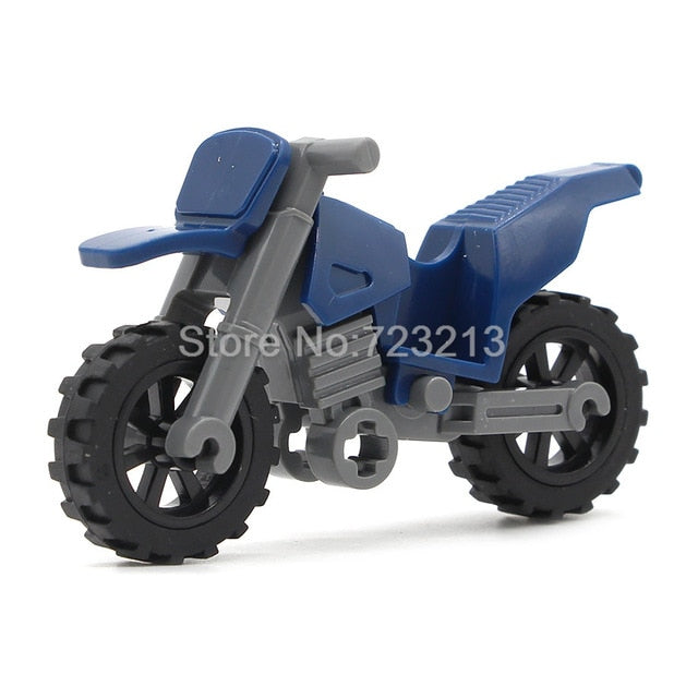 LEGO Harley Moto Vehicles Motorcycle Accessories MOC Motor City Parts City Building Blocks Model Toys for Children