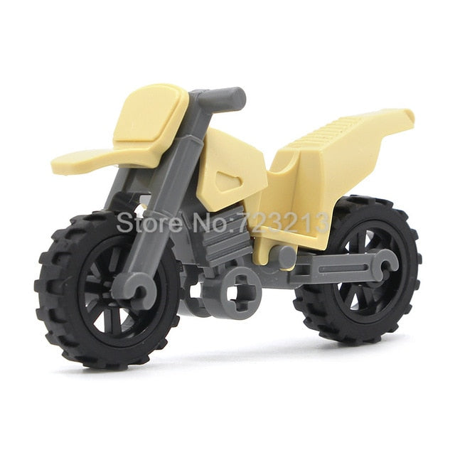 LEGO Harley Moto Vehicles Motorcycle Accessories MOC Motor City Parts City Building Blocks Model Toys for Children